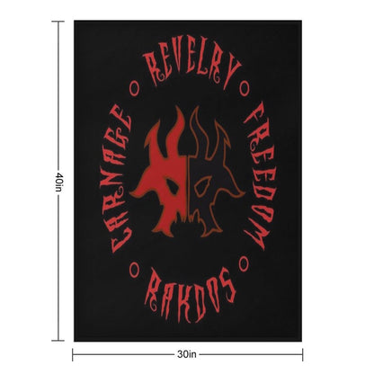 Rakdos Motto Gift-ready Throw Blanket