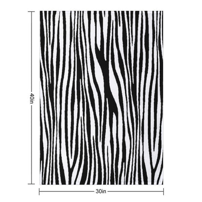 Zebra Pattern Camouflage Black And White V2 Lightweight Throw Blanket