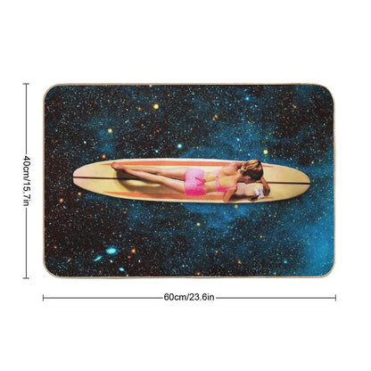 Pleiadian Surfer  Slip-Resistant Bath Mat