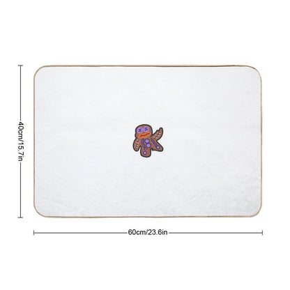 Dead Gingerbread Man  Anti-Trip Bath Mat