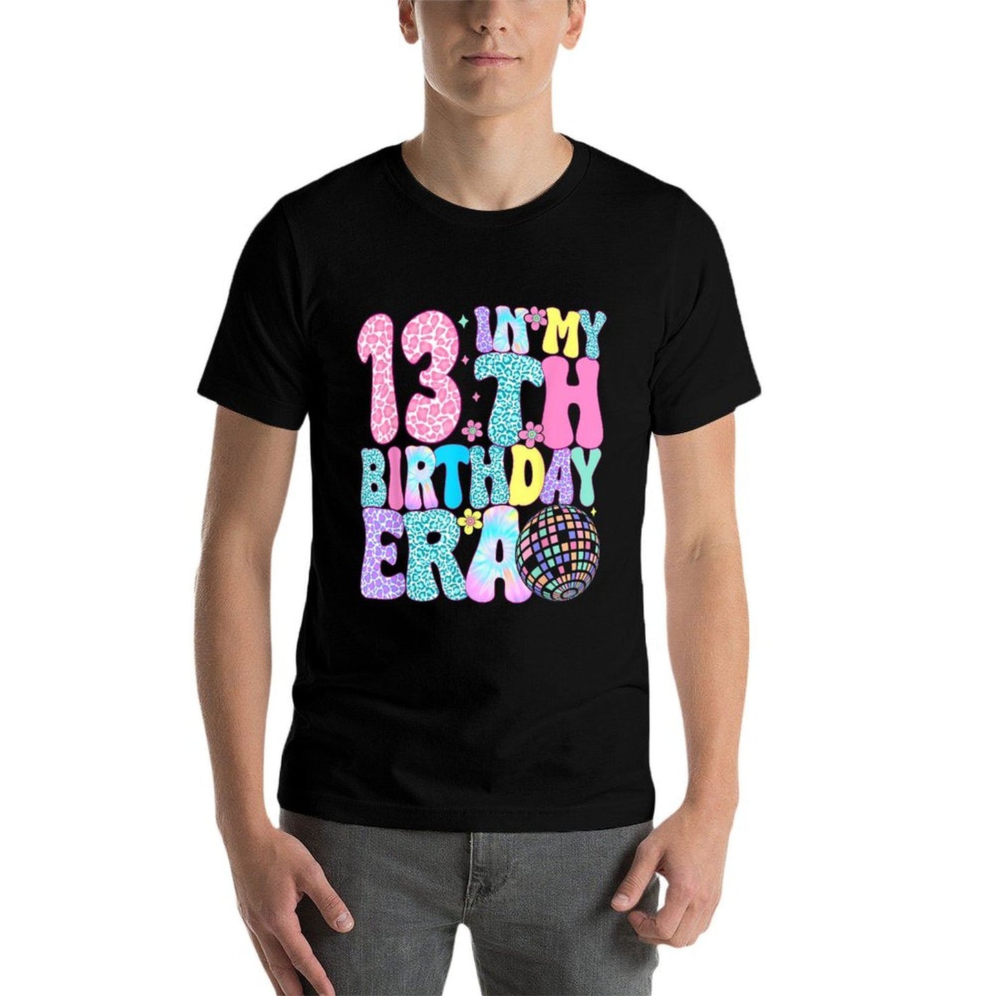 In My 13th Birthday Era Thirteen 13 Year Old Birthday Girl  Vintage-inspired T-Shirt