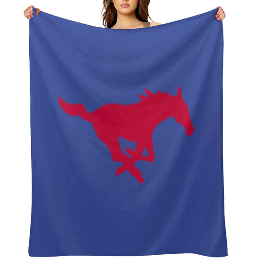 The SMU Mustangs Versatility Throw Blanket