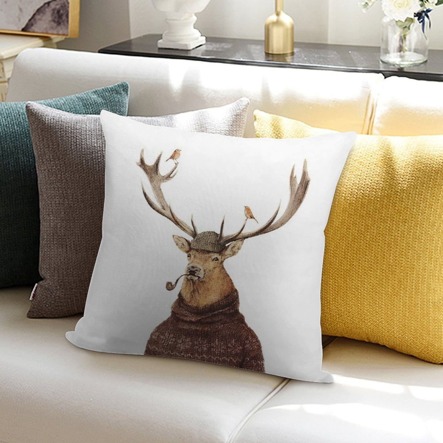 Wild Thinking Soft Reinforced Edging Throw Pillow