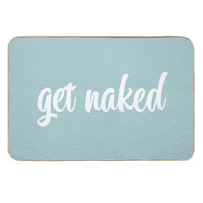 Get Naked Blue  Easy Maintenance Bath Mat