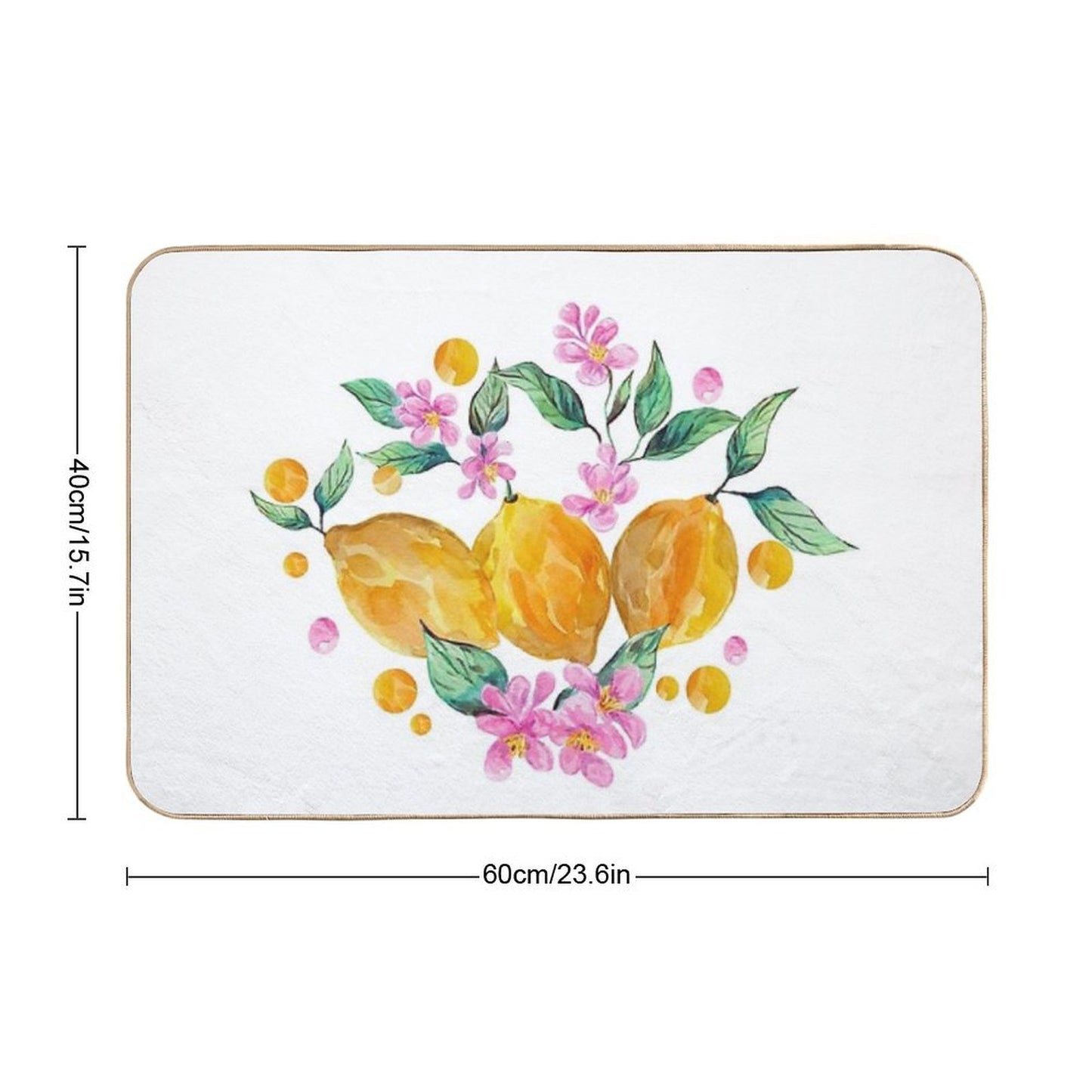 Lemon & Zest  Dirt-Trapping Bath Mat