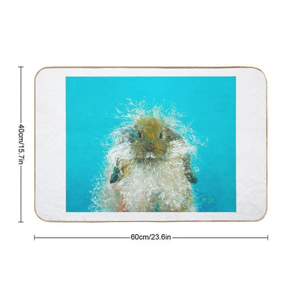 Hairy Scary Rabbit  Long-Lasting Bath Mat