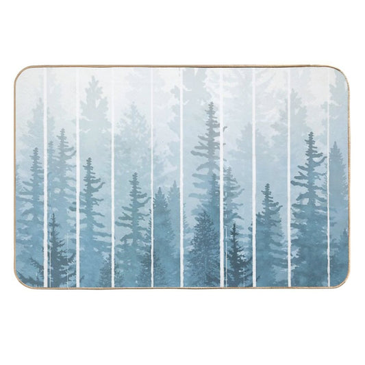 Grunge Dripping Turquoise Misty Forest  Versatile Bath Mat