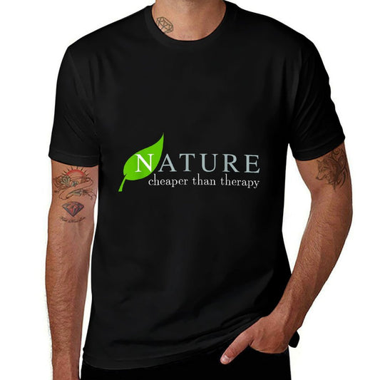 Nature T - Nature Cheaper Than Therapy  Lightweight T-Shirt