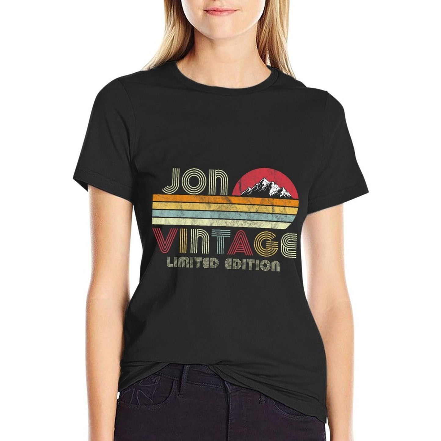 Jon Name Gifts Vintage Limited Edition Birthday Outfit  Trendy Pattern T-Shirt