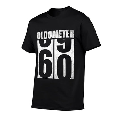 60th Birthday Oldometer 59-60 Vintage Funny Gifts Men Women  Easy-care T-Shirt