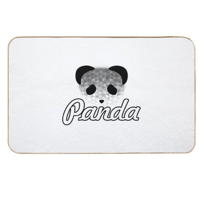 Geometric Panda Drawing  Rapid-Drying Bath Mat