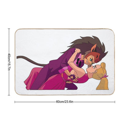 Princess Prom Adora And Catra  Dirt-Trapping Bath Mat