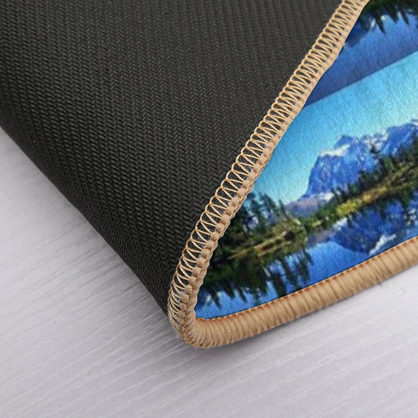 Mount Shuksan And Picture Lake in The Fall  Slip-Resistant Bath Mat