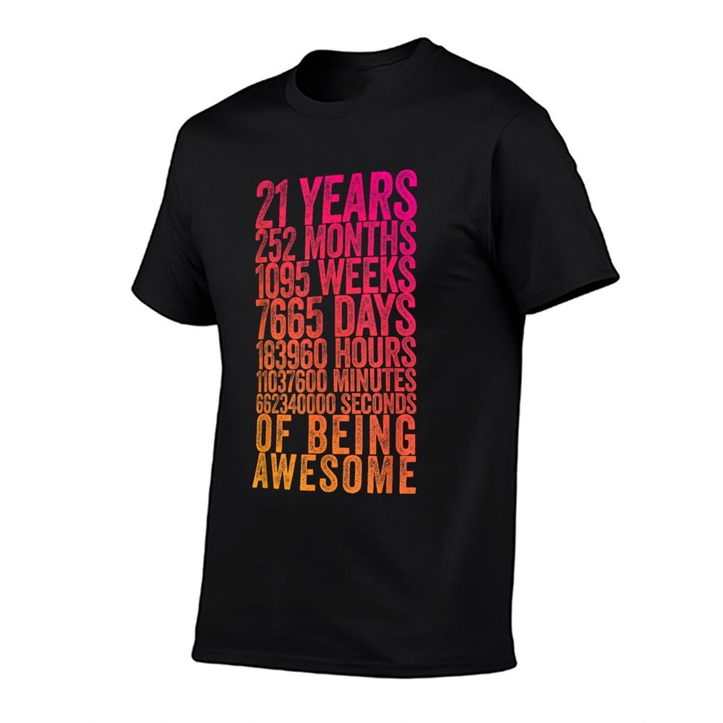Funny 21st Birthday Old Meter Funny 21 Year Old Gifts  Durable T-Shirt