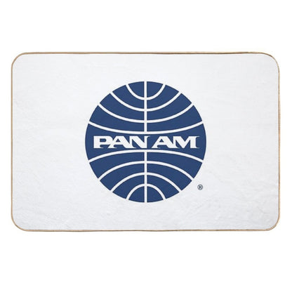 Pan Am Mid 1950s Globe Inverted  Rapid-Drying Bath Mat