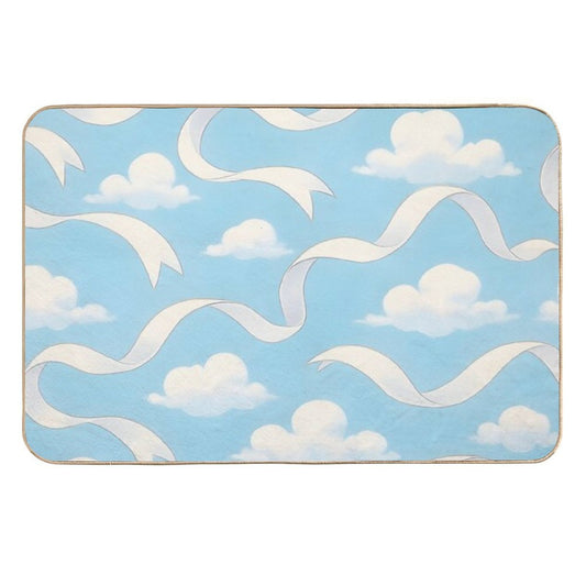 Oops! The Ribbons Slipped  Fade-Resistant Bath Mat