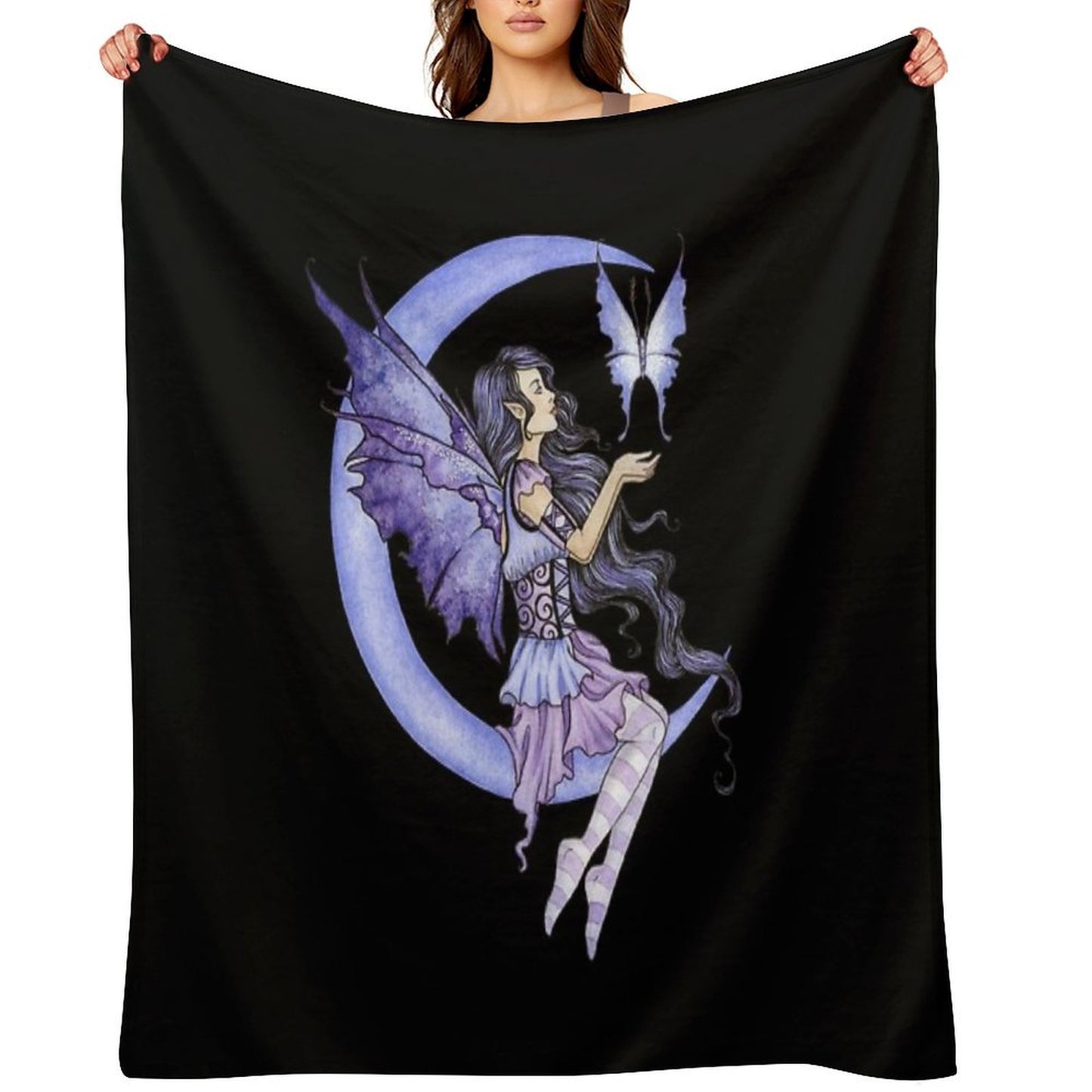 Moon Moth Versatility Throw Blanket