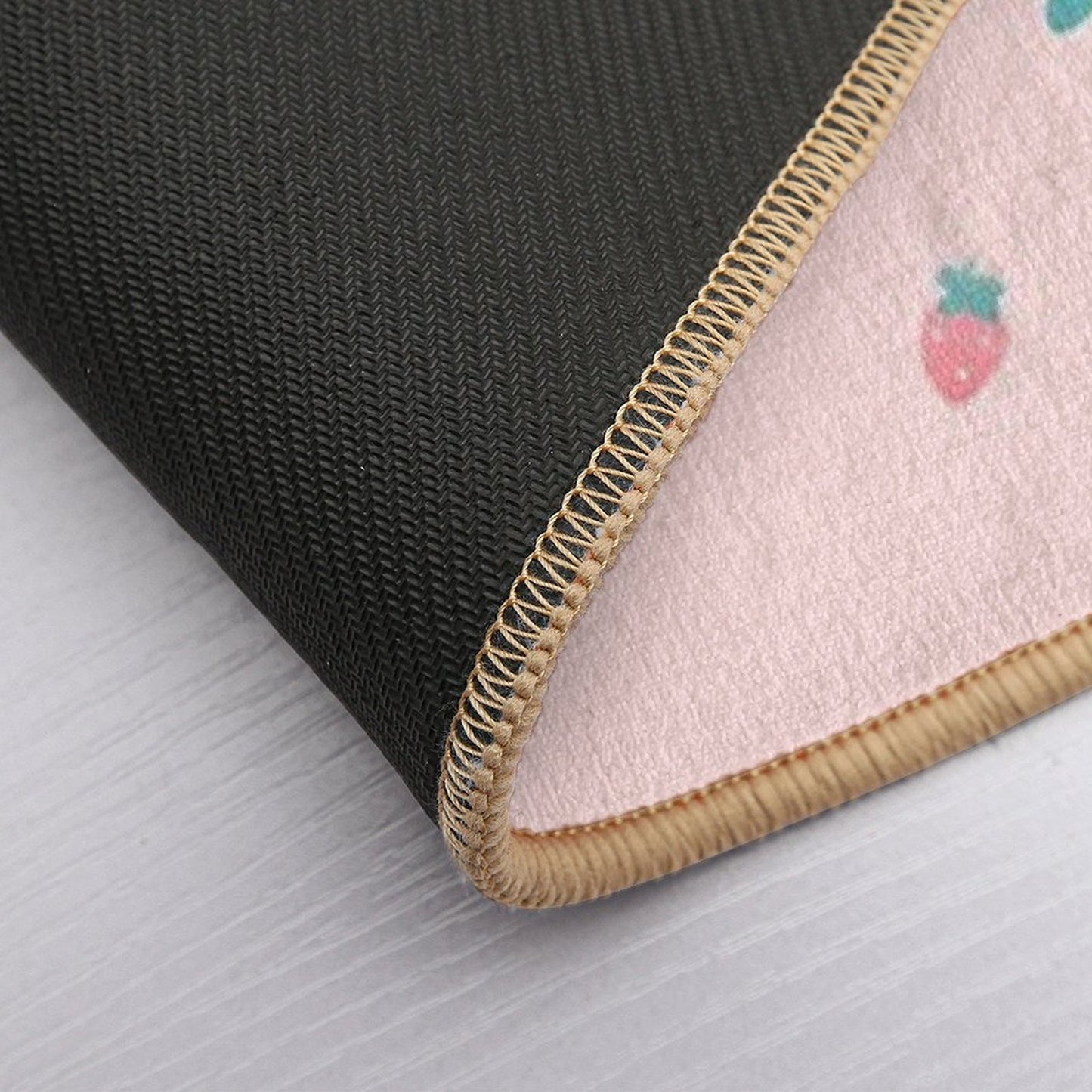 Tortoises Love Strawberries  Slip-Resistant Bath Mat