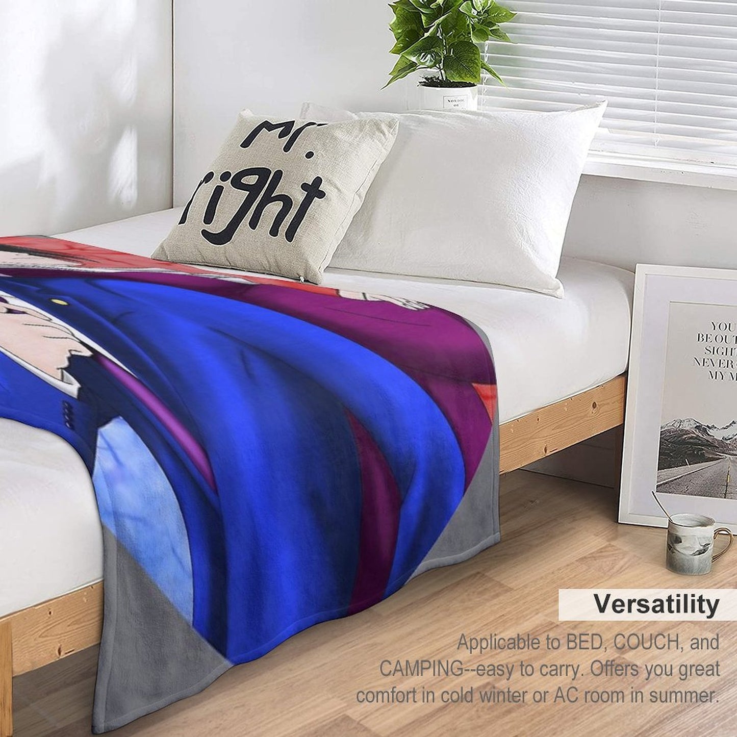 Phoenix Wright And Miles Edgeworth Anti-pilling Throw Blanket