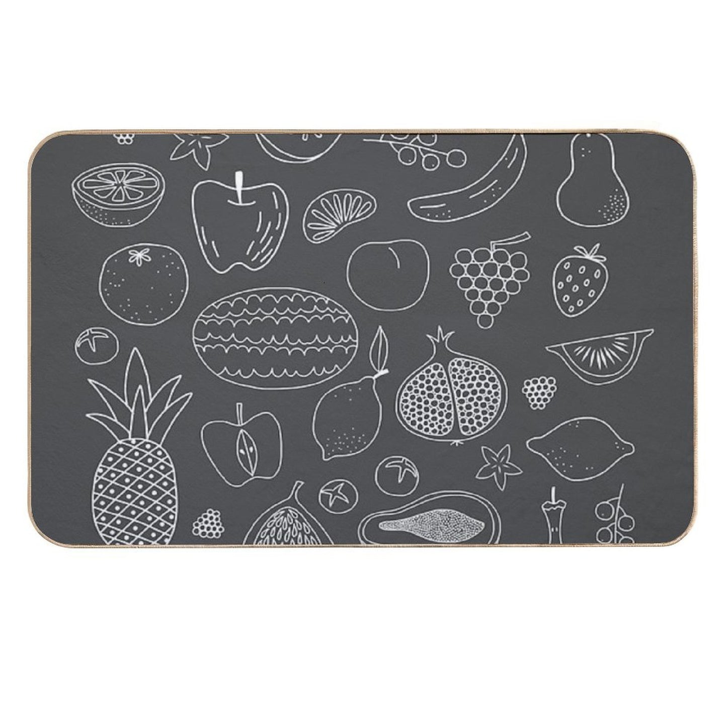 Fruity Drawings  Anti-Trip Bath Mat