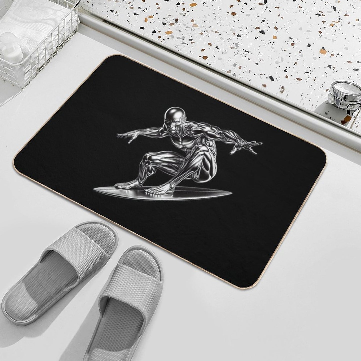 Silver Surfer  Eco-Friendly Bath Mat