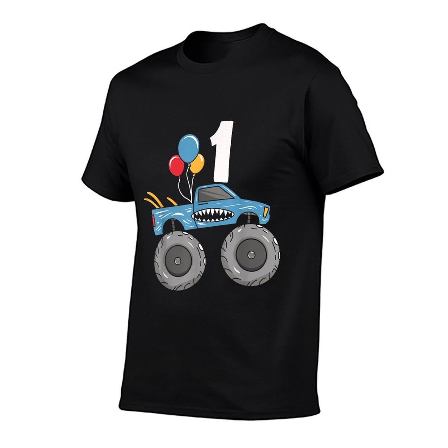 One 1yr 1st Monster Truck Birthday Boy Boys Kids 1 Year Old  High-quality Stitching T-Shirt