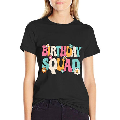 Groovy Birthday Squad Men Women Boys Girlsns Kids  Quick-drying T-Shirt