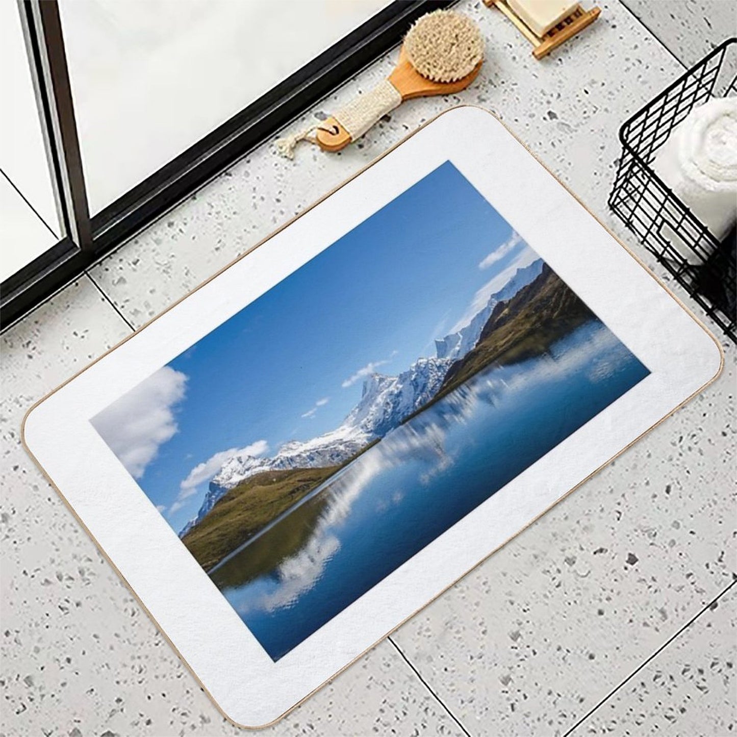Bachalpsee Lake  Dirt-Trapping Bath Mat