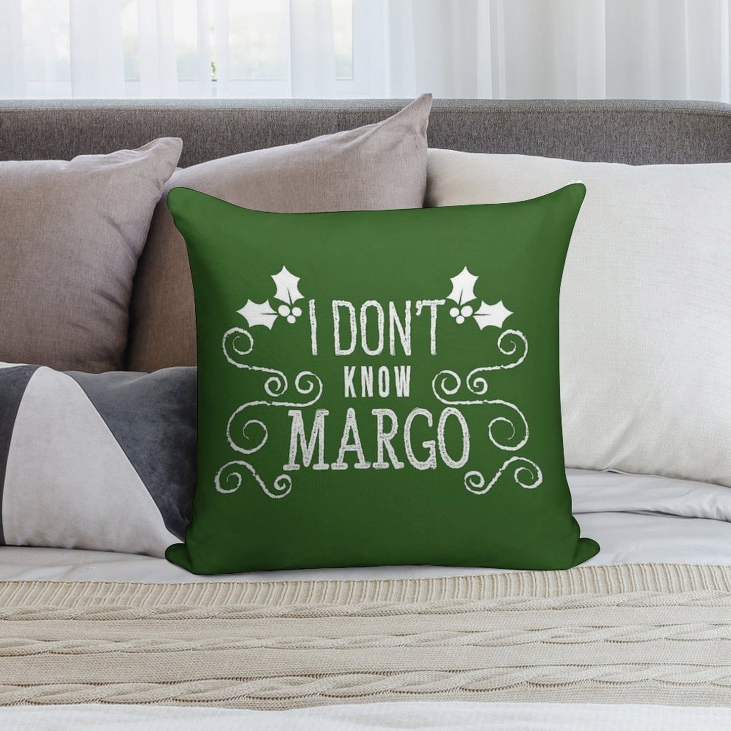 Christmas Vacation Todd And Margo Quote by Kelly Design Company Soft Durable Construction Throw Pillow