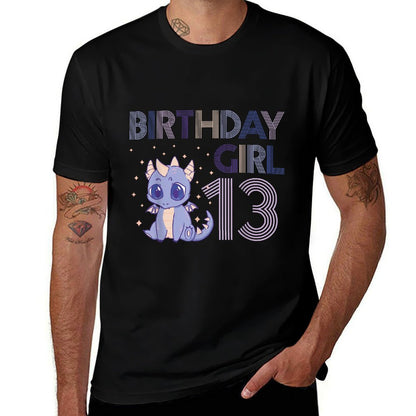 Dragon 13th Birthday Girl Party Mythical Creature Fan Legend  Affordable Price T-Shirt