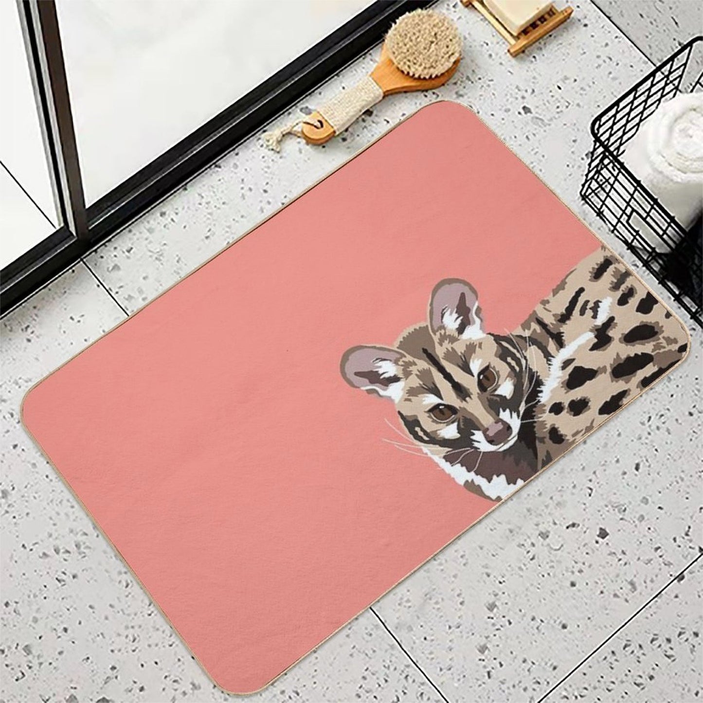 Genet Portrait  Toxin-Free Bath Mat