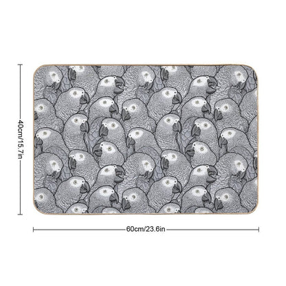 African Grey Parrots Durable Bath Mat