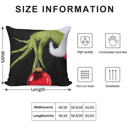 Who Stole Christmas Soft Washable Throw Pillow