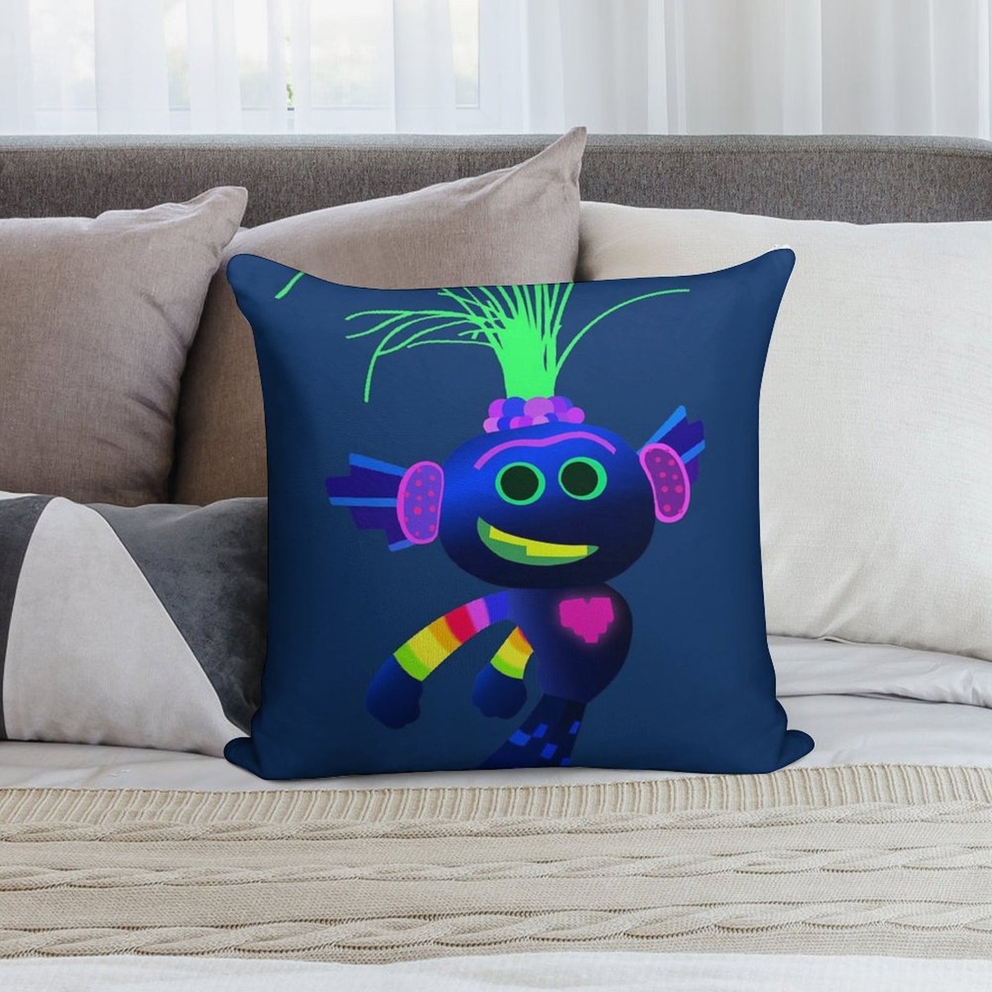 King Trollex Soft Anti-Pilling Throw Pillow