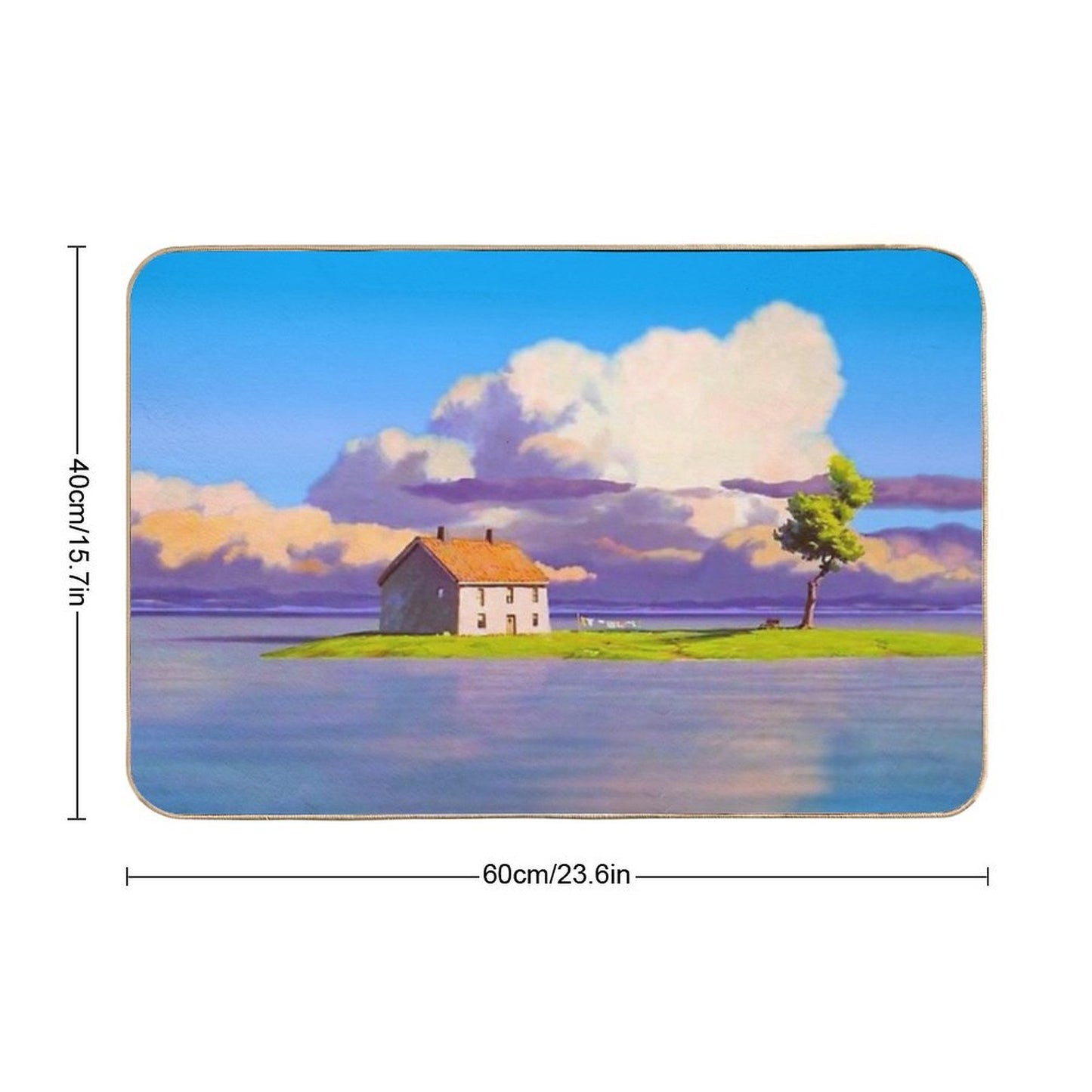 Passing Views - Color Revamp  Fade-Resistant Bath Mat