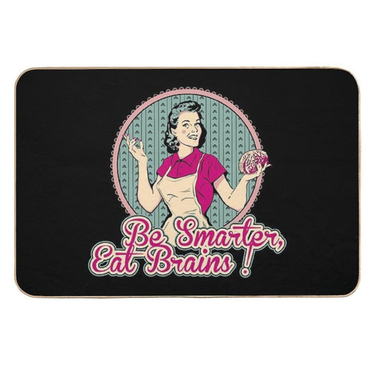Eat Brains  Rapid-Drying Bath Mat