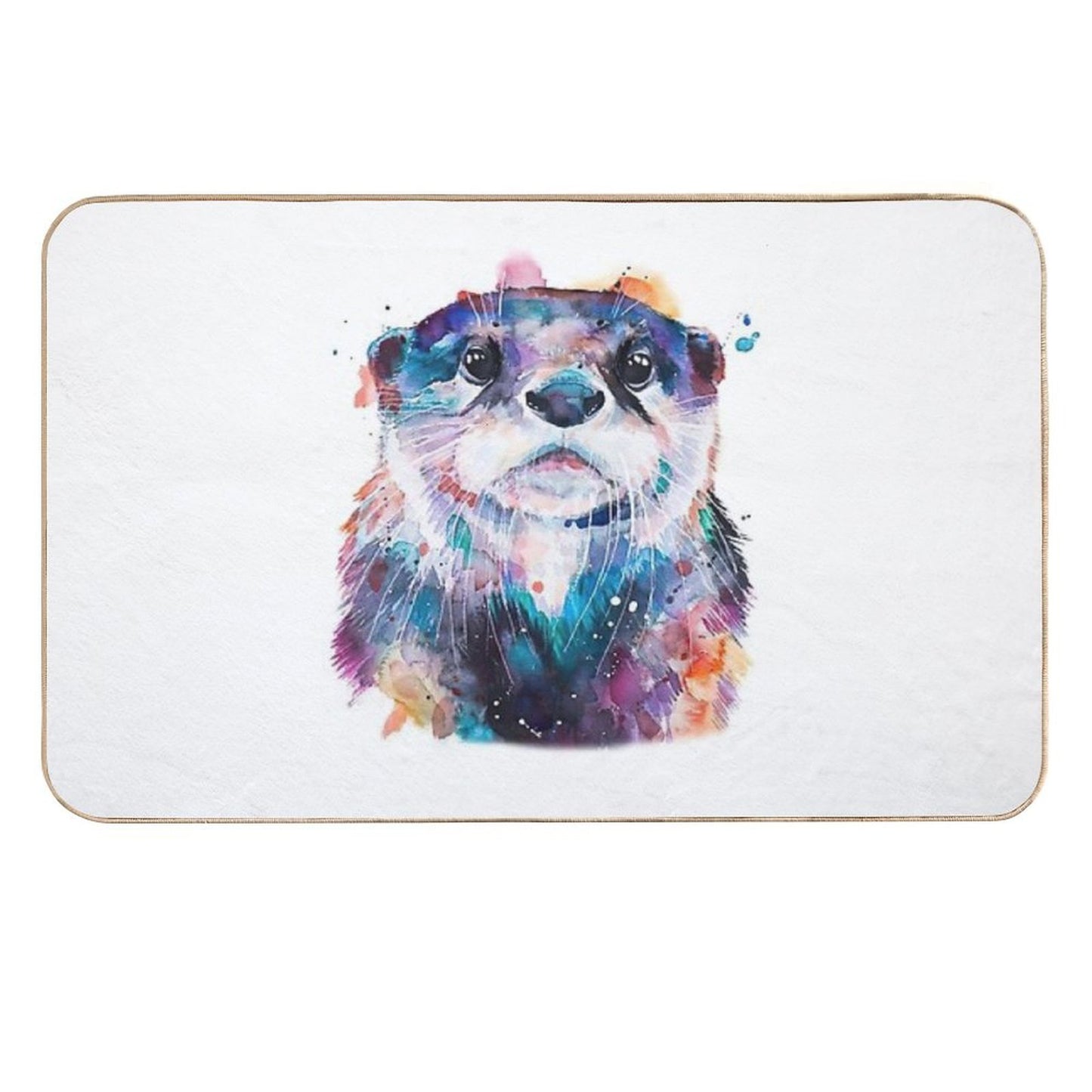 Otter Cute Art  Anti-Trip Bath Mat