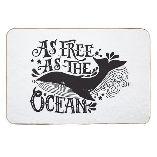 As Free As The Ocean.  Dirt-Trapping Bath Mat