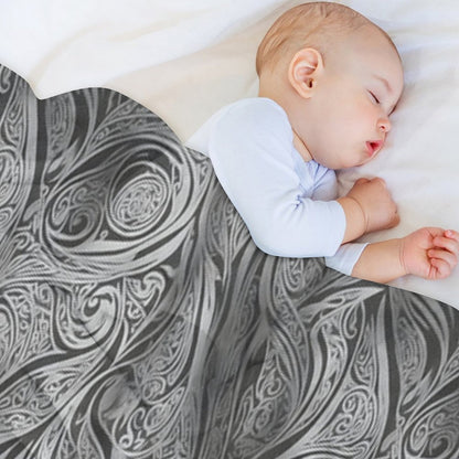 Kowhaiwhai Pattern, Maori Pattern Travel-friendly Throw Blanket