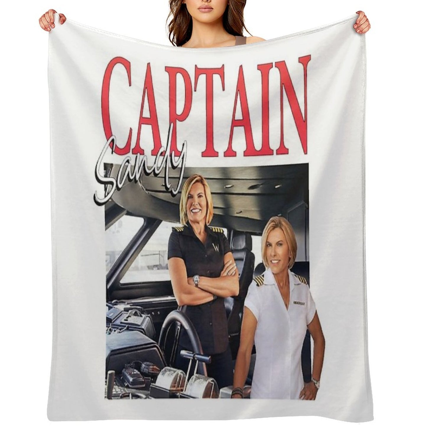 Captain Sandy Easy Care Throw Blanket