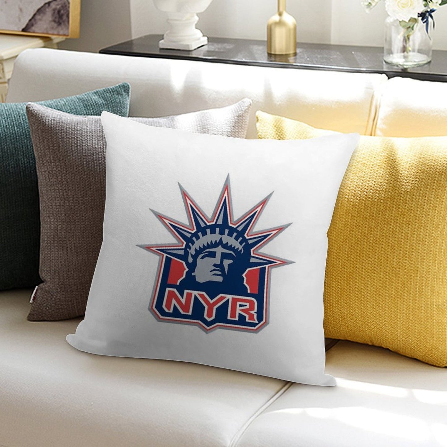 NYR Alternate Soft Anti-Pilling Throw Pillow