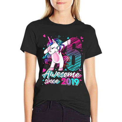 6 Year Old Unicorn Gifts For Girls 6th Birthday Girl Party  Eco-friendly Material T-Shirt