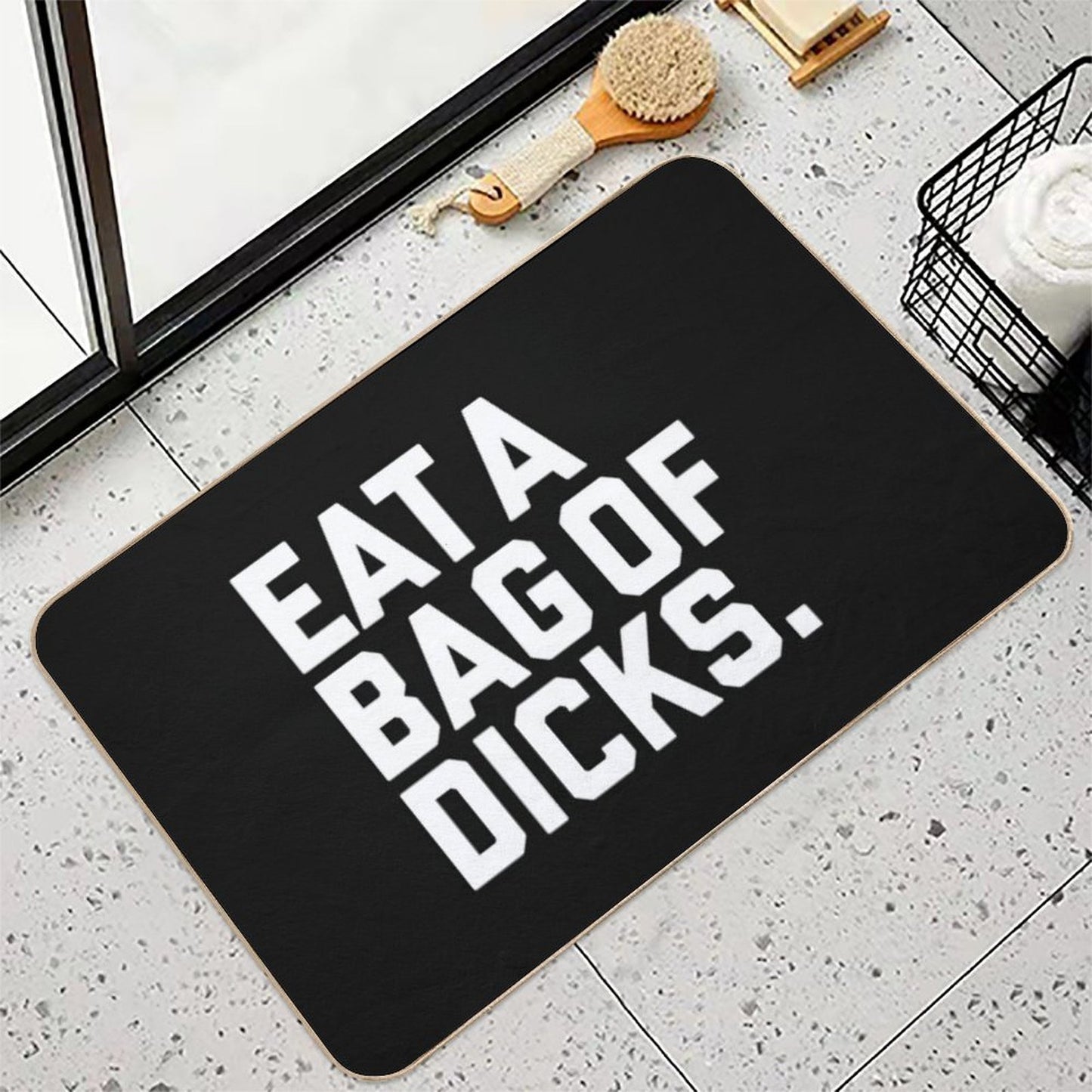 Eat A Bag of Dicks  Easy To Clean Bath Mat