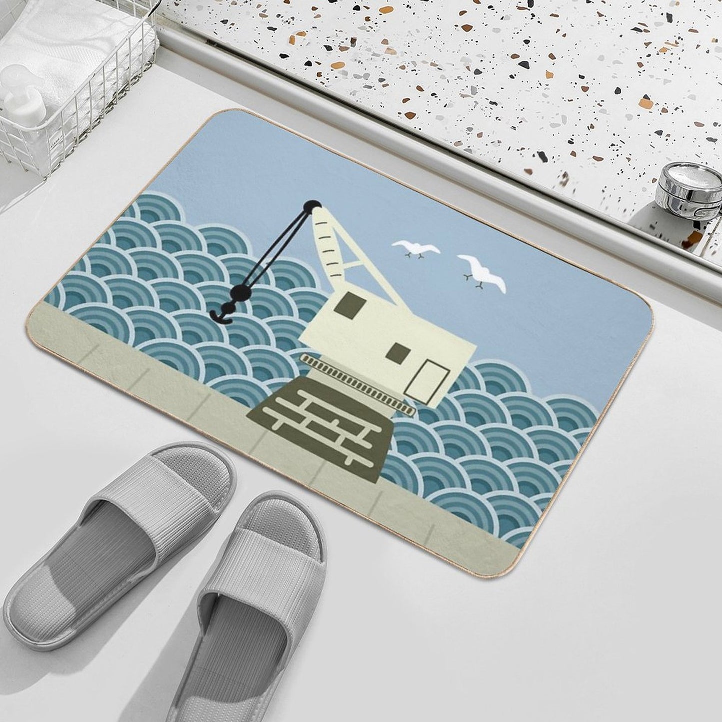 Crane  Dirt-Trapping Bath Mat