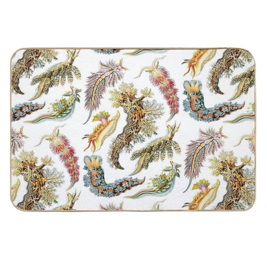 Ernst Haeckel - Nudibranchia (Snails)  Anti-Trip Bath Mat