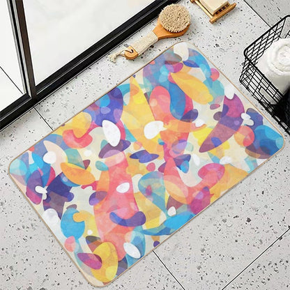 Chaotic Construction  Repositionable Bath Mat