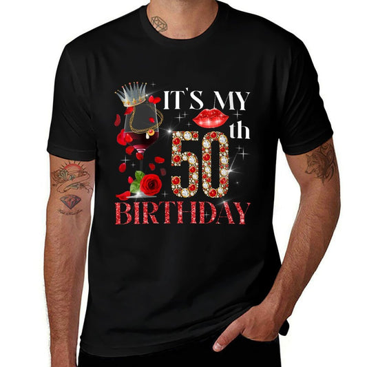 Womens Its My 50th Birthday 50 Years Old Gifts 50th Birthday Queen  Durable T-Shirt