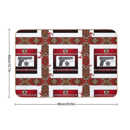 Black Star  Easy To Clean Bath Mat