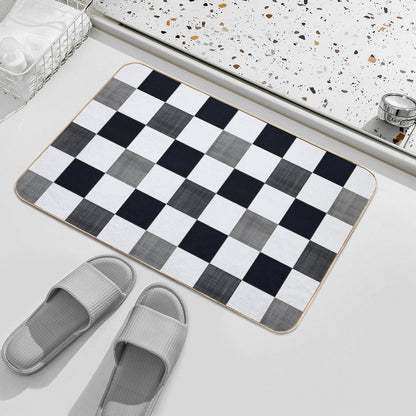 Ska Gingham  Easy Maintenance Bath Mat