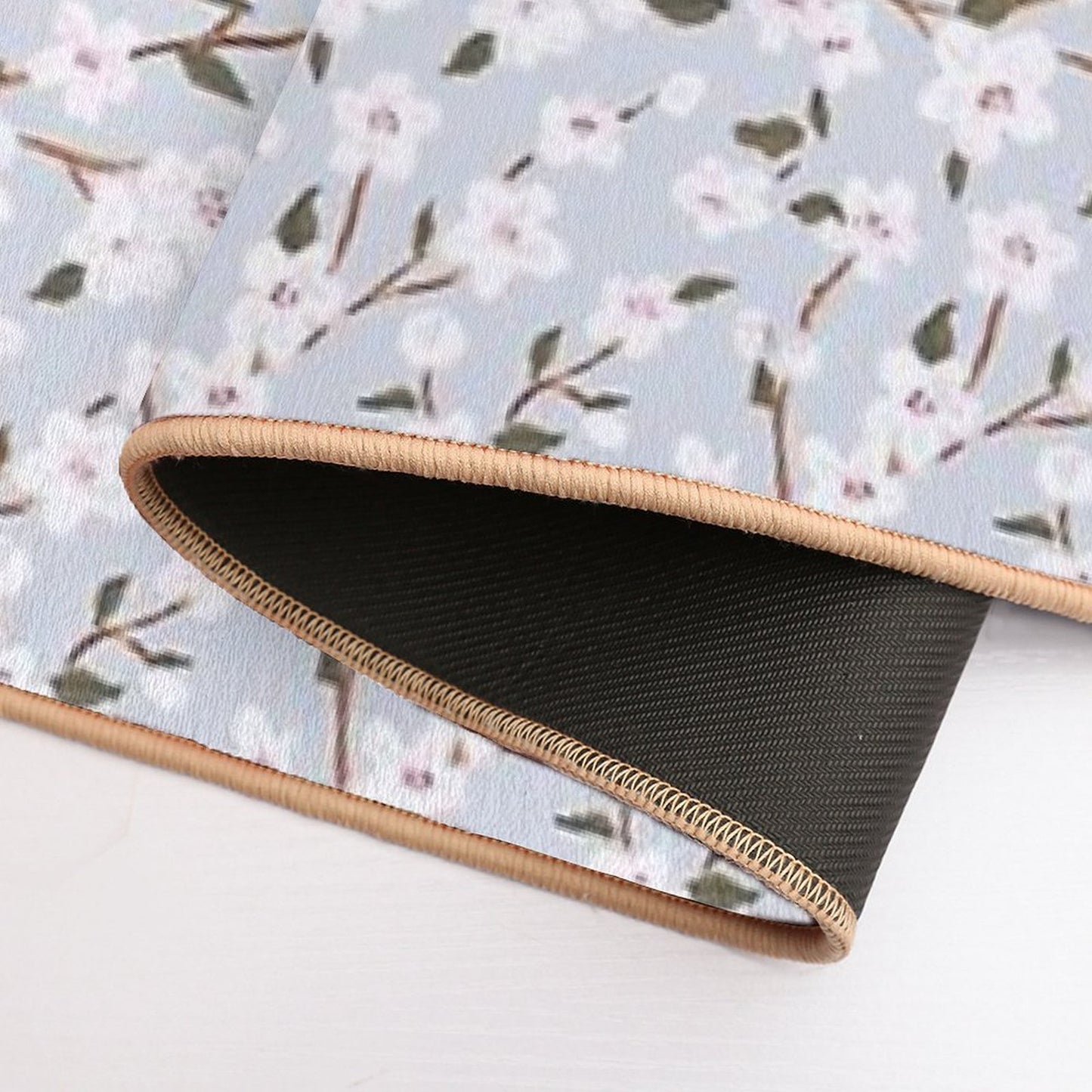 Pastel Flowers  Repositionable Bath Mat